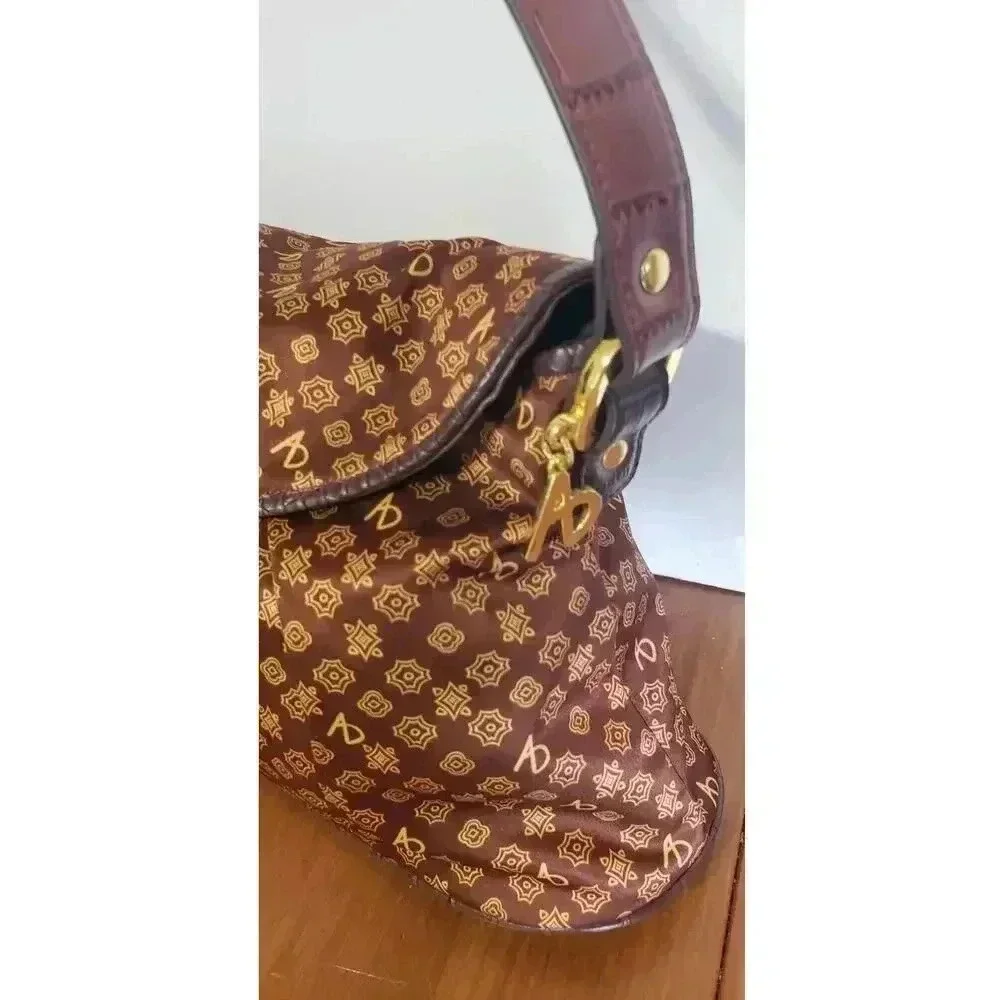 Alfred Durante signature shoulder bag medium size leather man made mix material